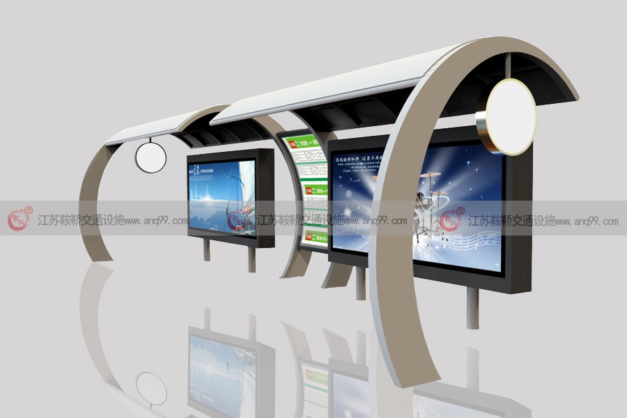 城市公交站亭制作厂家an1159